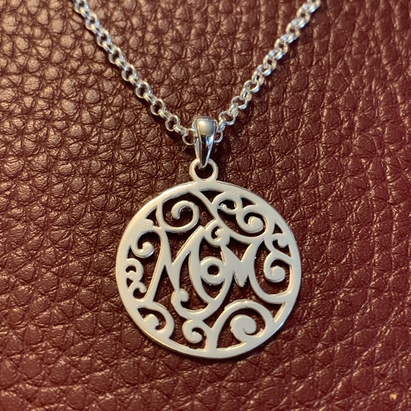 Jewelry - “MOM” Sterling Silver .925 Pendant On 16” Chain, New
